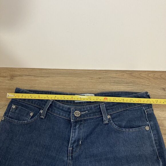Levi’s Signature Womens Low Slim Flare Jeans Junior Size 11 Medium - Picture 7 of 9